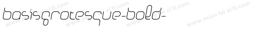 basis grotesque-bold字体转换